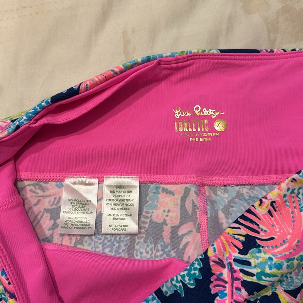NWT Lilly Pulitzer luxletic cropped leggings XL - Picture 4 of 9